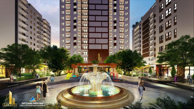 Phối cảnh Dự án Chung cư cao tầng Cẩm Bình, TP Cẩm Phả với tên gọi thương mại (Luxcity Cẩm Phả) 