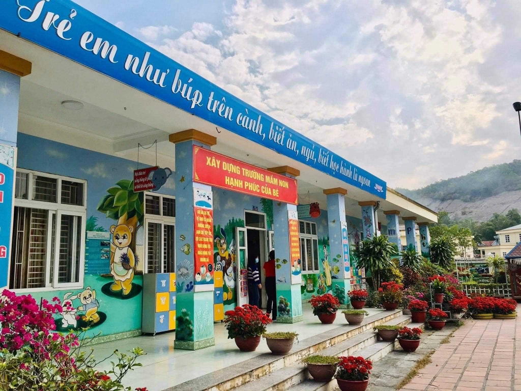 Trường Mầm non Vũ Oai (TP Hạ Long) đã lau dọn trường lớp sạch sẽ, sẵn sàng đón trẻ quay trở lại Trường.