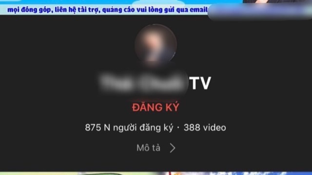 Kênh Youtube T.C TV với hơn 875.000 người theo dõi.