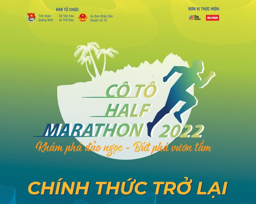 Lần đầu tiên Quảng Ninh tổ chức giải Cô Tô Half Marathon 2022.