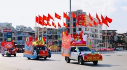 Quảng Ninh: Hội thi xe tuyên truyền cổ động chào mừng Đại hội Đảng bộ tỉnh