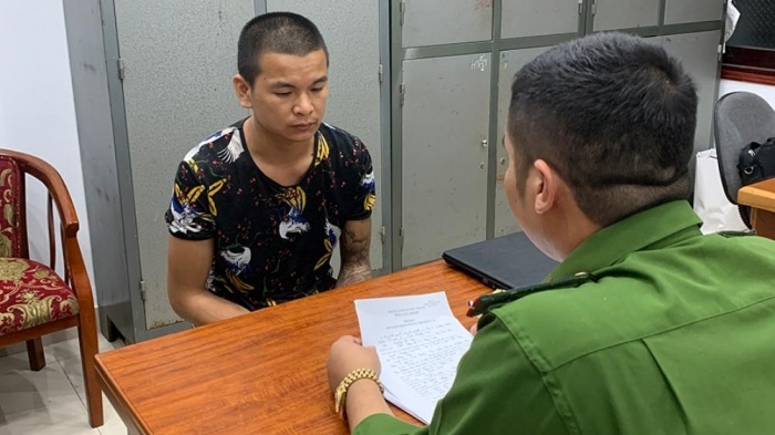 Đối tượng Anh khai báo trước cơ quan điều tra.