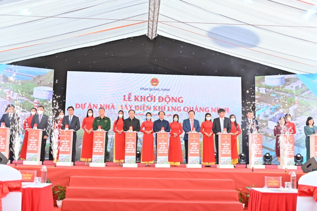Lễ khởi công nhà máy điện LNG tại Quảng Ninh diễn ra thành công tốt đẹp.