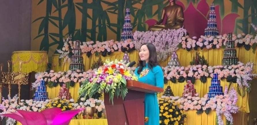 Bà Nguyễn Thị Hạnh - Phó Chủ tịch UBND tỉnh Quảng Ninh phát biểu tại lễ khai mạc