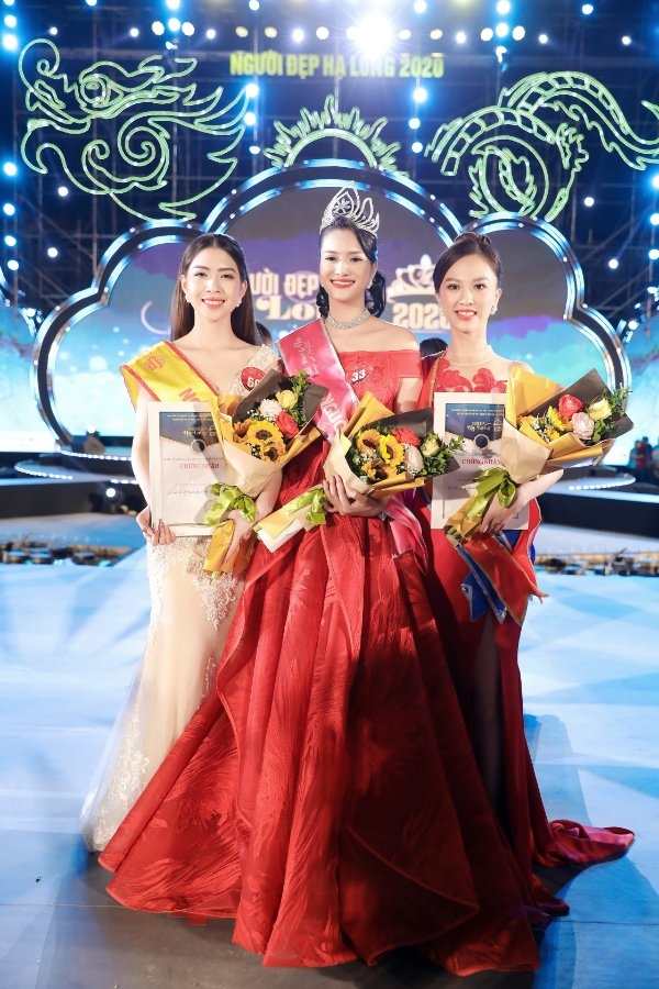 Top 3 người đẹp của đêm chung kết Người đẹp Hạ Long 2020 Top 3 người đẹp của đêm chung kết Người đẹp Hạ Long 2020
