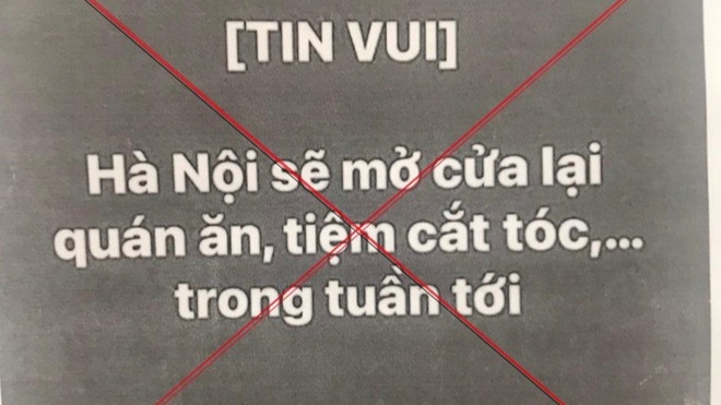 Phạt 7,5 triệu đồng người tung tin 