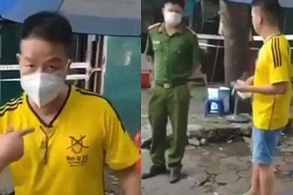 Đối tượng lăng mạ cán bộ tại chốt phòng chống dịch