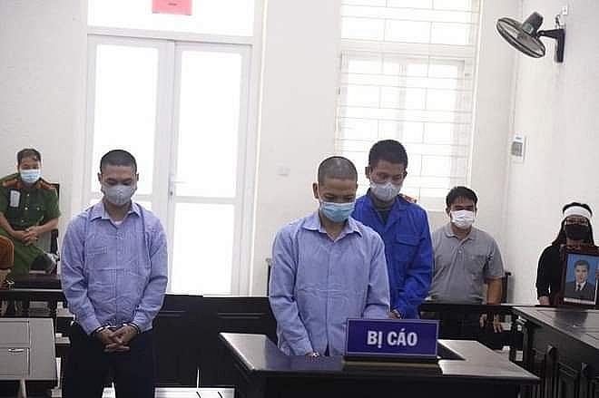 Các bị cáo tại phiên tòa