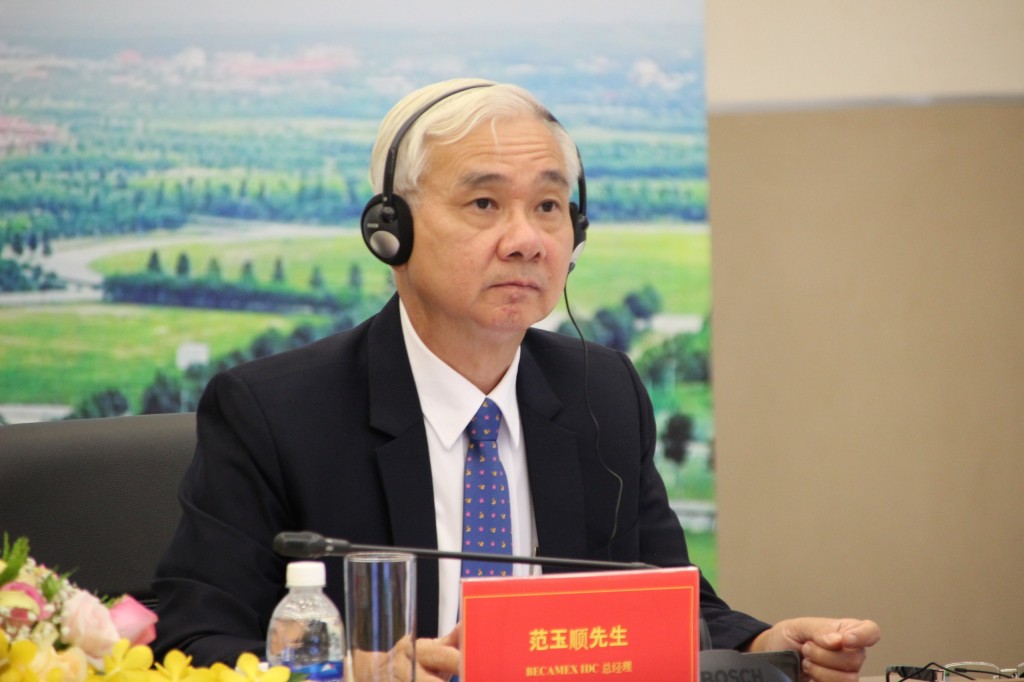 Ông Phạm Ngọc Thuận - Tổng Giám đốc Tổng Công ty Becamex IDC phát biểu tại Hội nghị