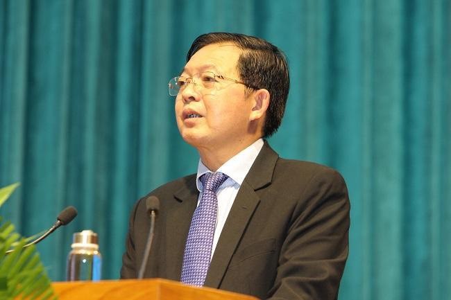 Hồ Quốc Dũng - Ủy viên Trung ương Đảng, Bí thư Tỉnh ủy, Chủ tịch HĐND tỉnh phát biểu kết luận tại Toạ đàm