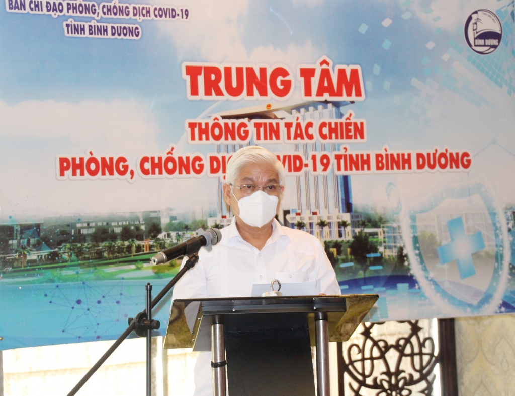 Bí thư Tỉnh ủy Bình Dương Nguyễn Văn Lợi phát biểu tại lễ ra mắt