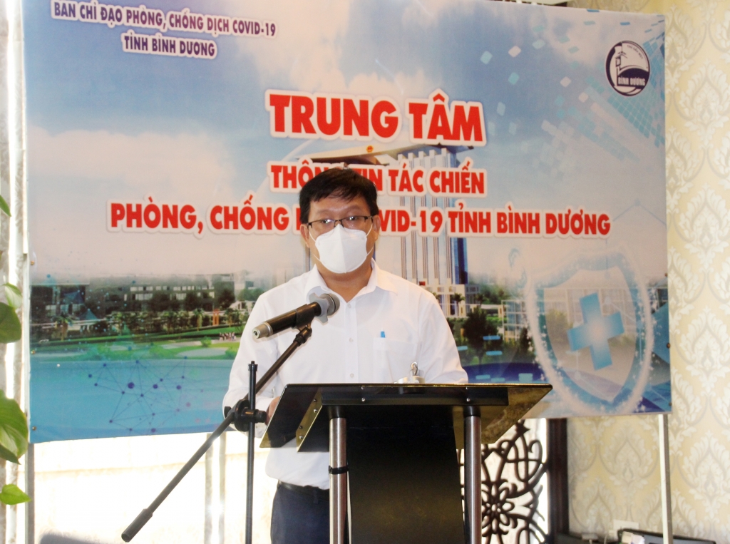 Ông Lê Tuấn Anh - Giám đốc Sở Thông tin và Truyền thông Bình Dương phát biểu tại lễ ra mắt