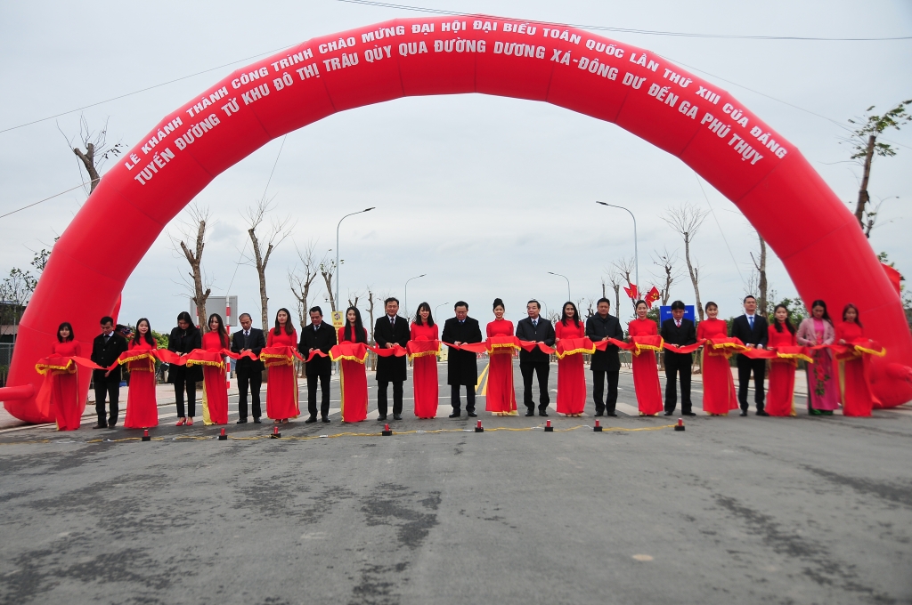 Gia Lâm khánh thành, khởi công nhiều công trình chào mừng Đại hội Đảng toàn quốc