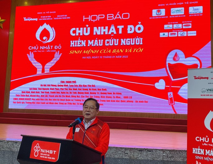 “Chủ nhật Đỏ” lan tỏa tinh thần hiến máu cứu người