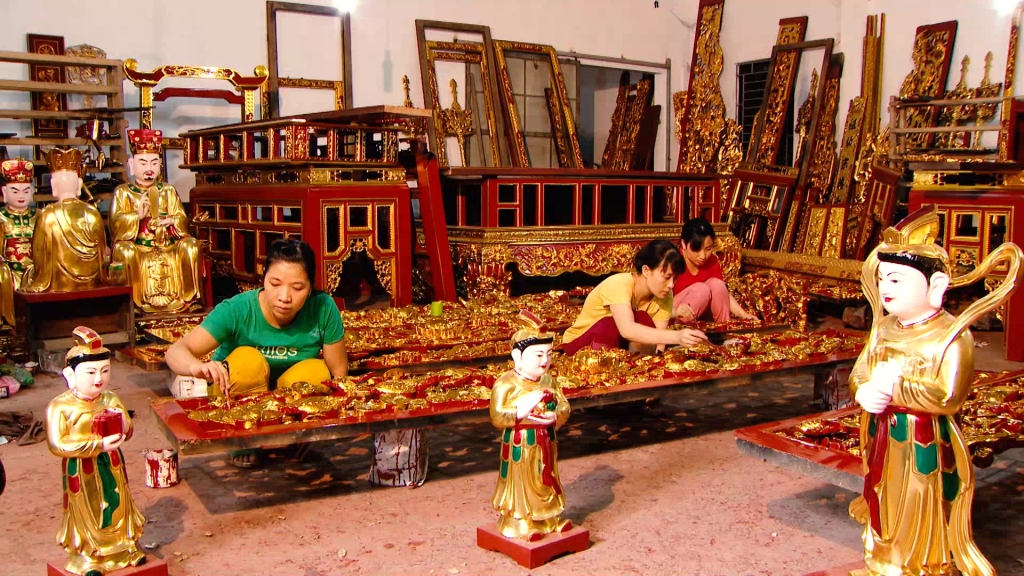 Gìn giữ và phát huy giá trị truyền thống nghề sơn mài Hạ Thái