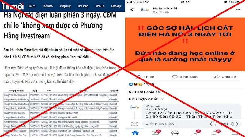 EVNHANOI khẳng định không có việc “cắt điện luân phiên” trên lưới điện Hà Nội