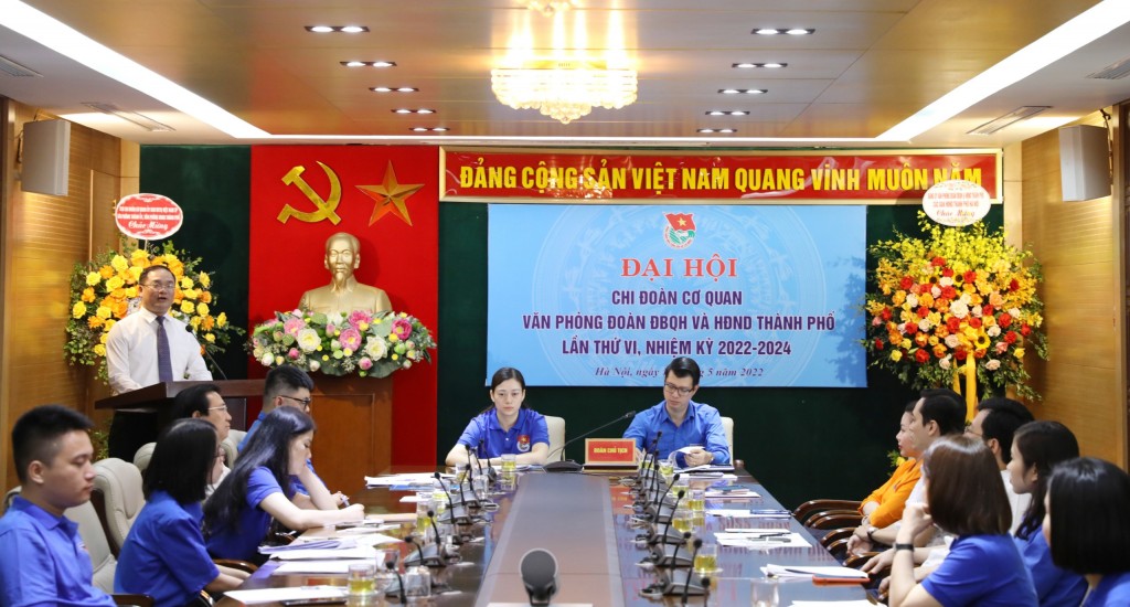 Đại hội Chi đoàn cơ quan Văn phòng Đoàn ĐBQH và HĐND thành phố Hà Nội