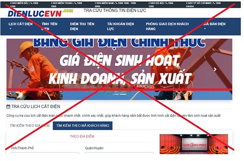 EVN cảnh báo cuộc gọi, trang web mạo danh lừa đảo khách hàng