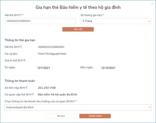 Hướng dẫn đóng BHXH tự nguyện, gia hạn thẻ BHYT theo hộ gia đình online