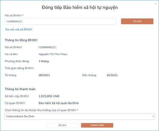 Hướng dẫn đóng BHXH tự nguyện, gia hạn thẻ BHYT theo hộ gia đình online