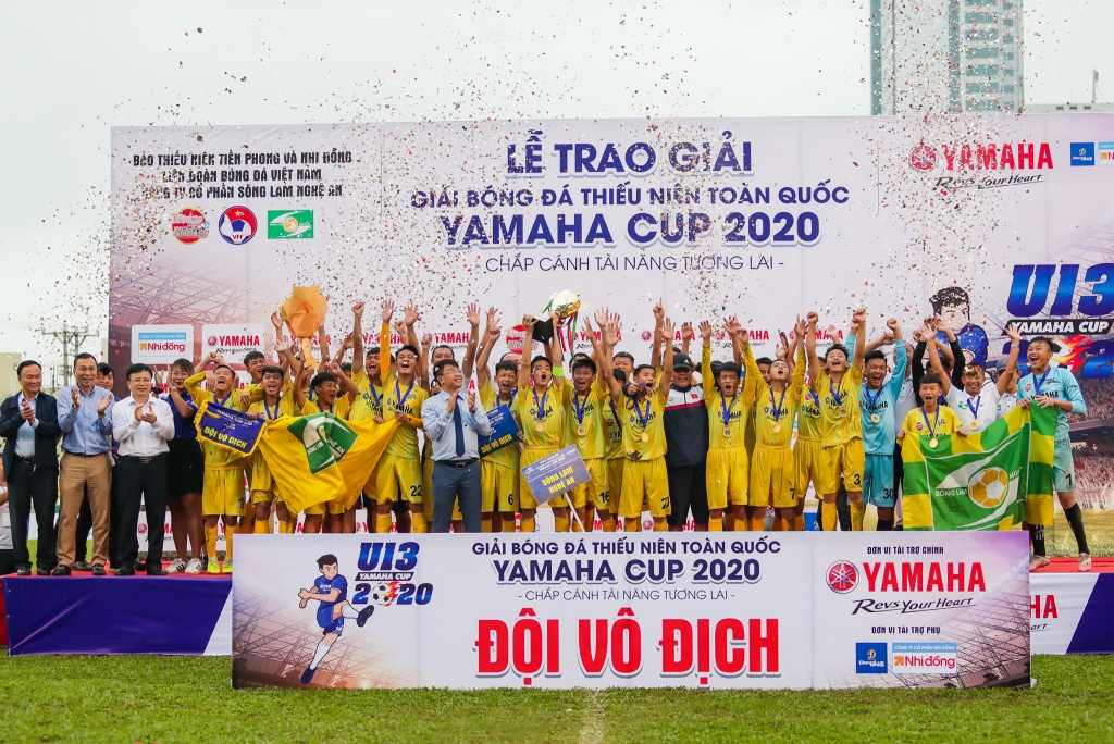 Sông Lam Nghệ An vô địch Giải bóng đá Thiếu niên toàn quốc Yamaha Cup 2020