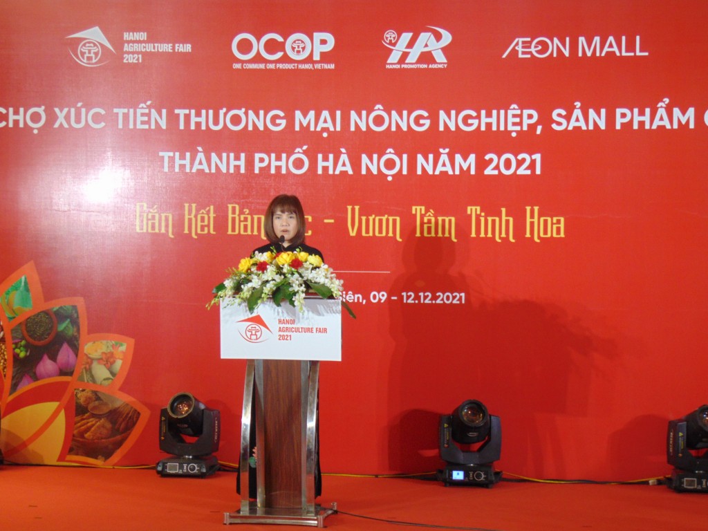 Khai mạc Hội chợ hàng nông sản, OCOP thành phố Hà Nội năm 2021