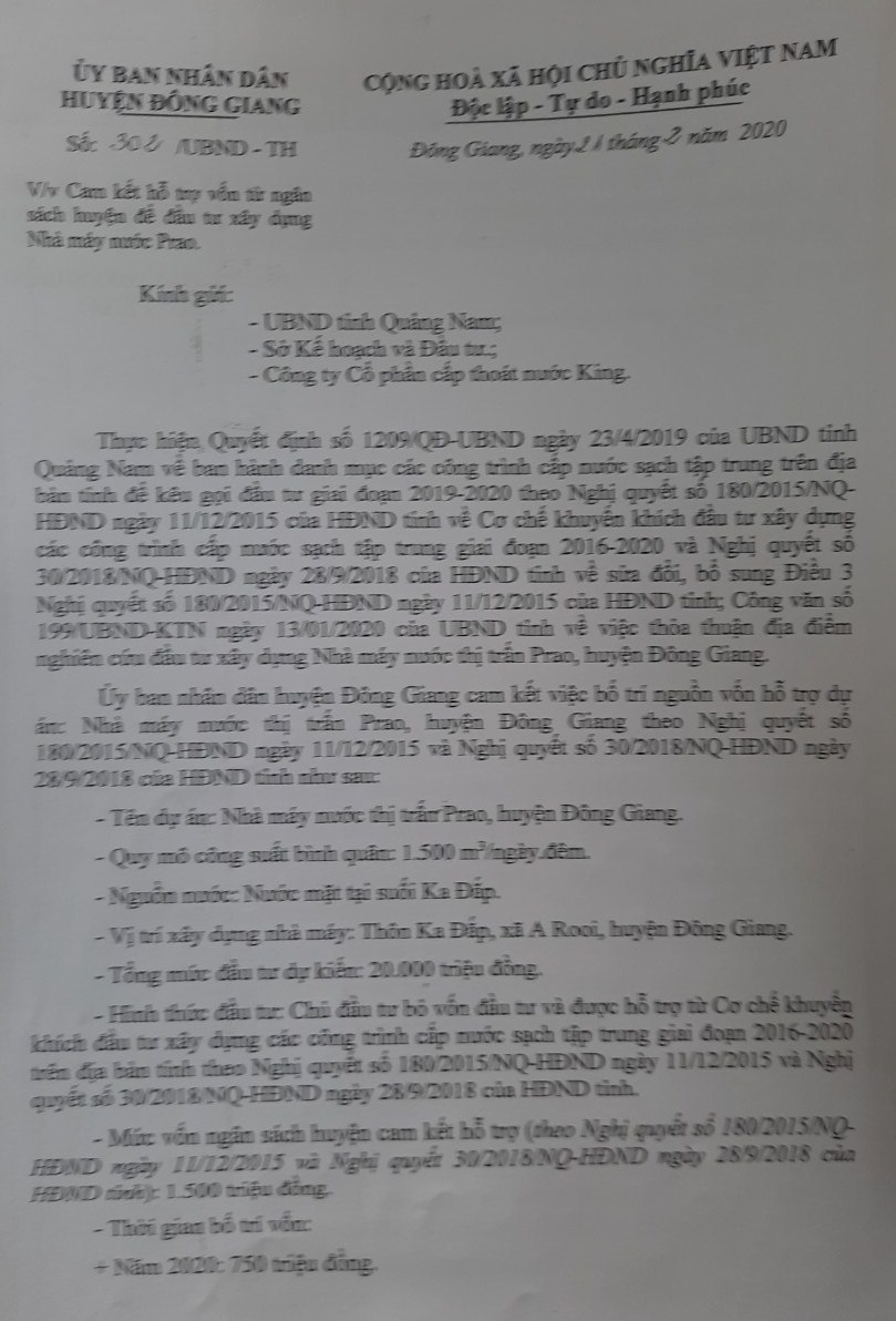 Quảng Nam: Không có chủ đầu tư, hai nhà máy cấp nước sạch 58,8 tỷ đồng bị "khai tử"