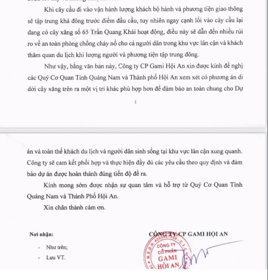 Công ty CP Gami Hội An đề nghị "bứng gốc" cây xăng Thanh Nam, chủ doanh nghiệp phản đối