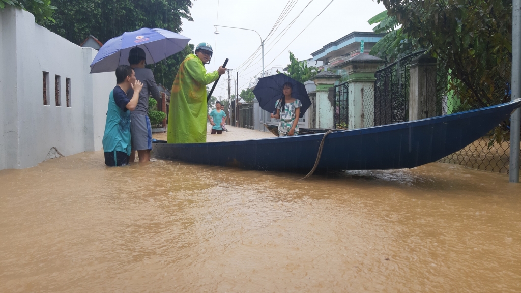 Quảng Nam: Lũ tại khu vực sông Vu Gia, Thu Bồn đang lên nhanh
