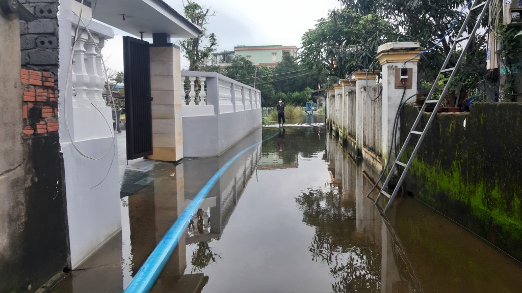 Quảng Nam: Bị ngập úng triền miên, 40 hộ dân phường Điện Dương chỉ biết than trời Quảng Nam: Bị ngập úng triền miên, 40 hộ dân phường Điện Dương chỉ biết than trời