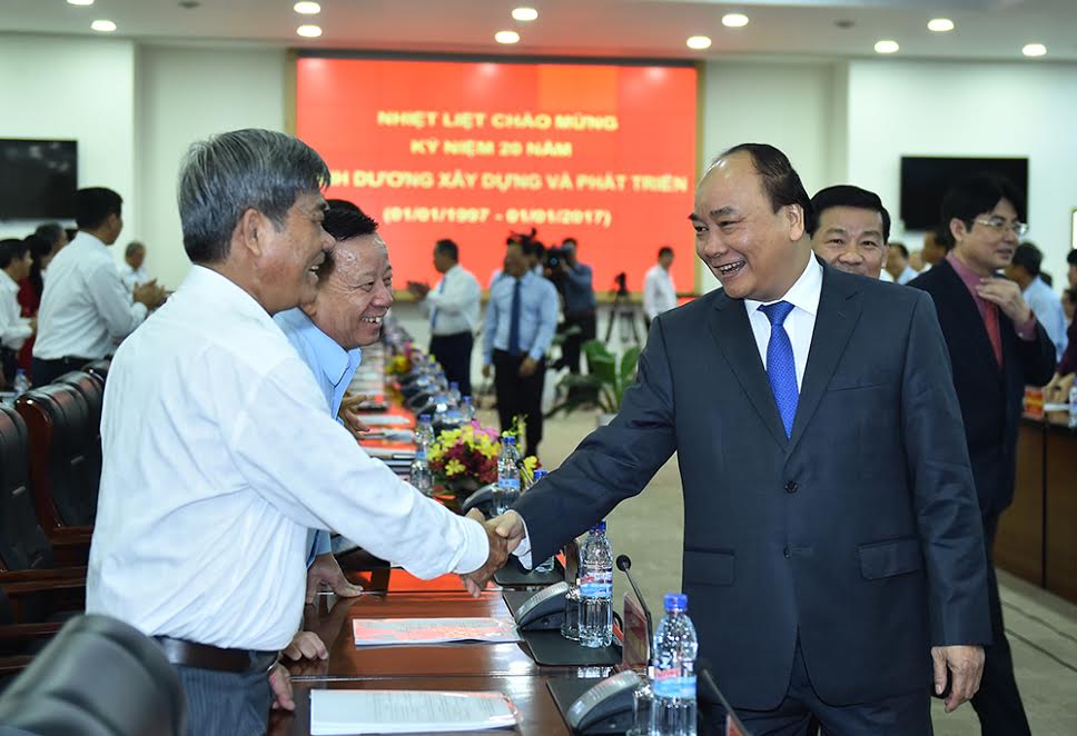 Thủ tướng Chính phủ làm việc với lãnh đạo tỉnh Bình Dương