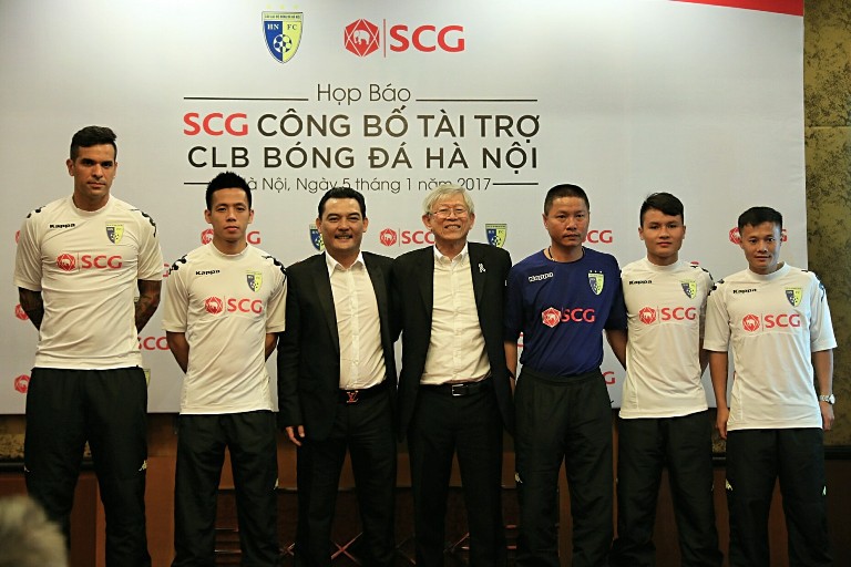 SCG công bố tài trợ Câu lạc bộ bong đá Hà Nội