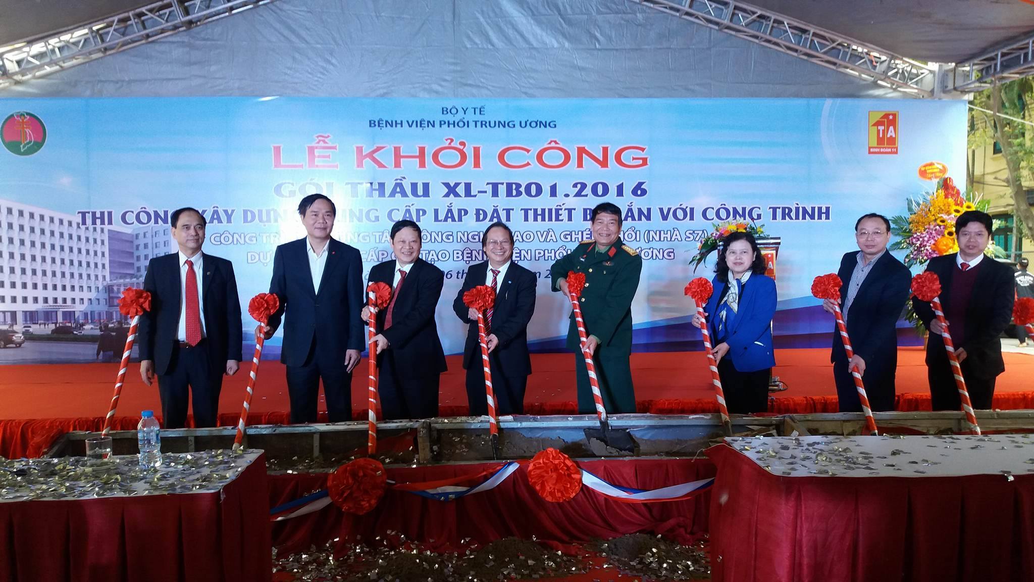 Khởi công Trung tâm công nghệ cao và ghép phổi tại Hà Nội