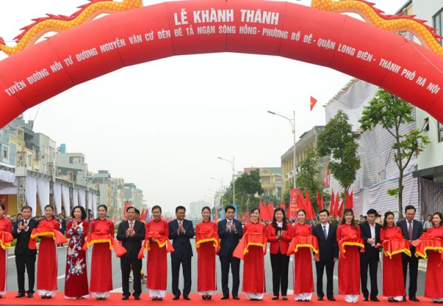 Khánh thành tuyến đường Nguyễn Văn Cừ  - Cổ Linh