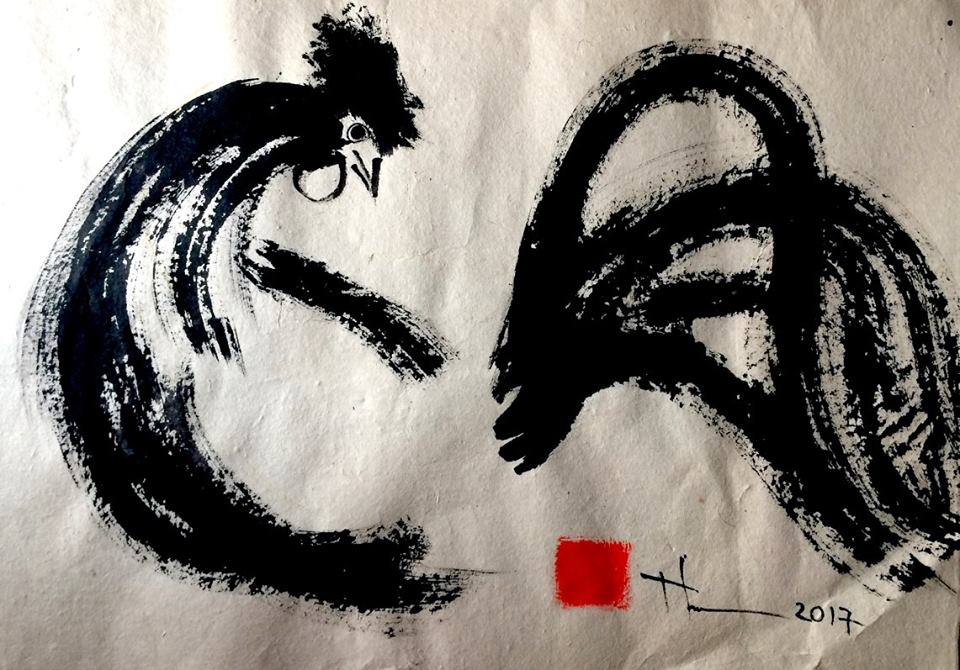 Chờ xuân Đinh Dậu, ngắm tranh gà