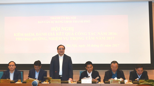 Ban cán sự Đảng UBND TP kiểm điểm công tác năm 2016