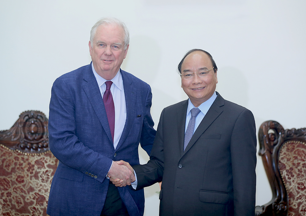 Thủ tướng Nguyễn Xuân Phúc tiếp giáo sư Đại học Harvard