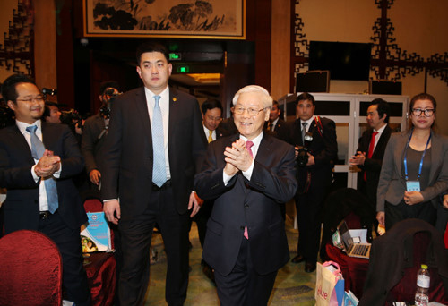 Tổng Bí thư: Hoan nghênh doanh nghiệp Trung Quốc đầu tư vào Việt Nam