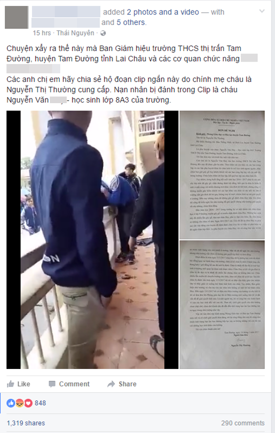 Lai Châu: Xuất hiện clip học sinh lớp 8 bị nhiều bạn quây đánh hội đồng