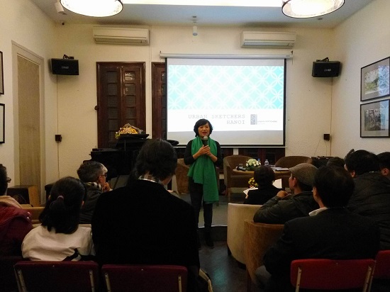 Giữ ký ức và tình yêu Hà Nội qua những bức ký họa đầy cảm xúc