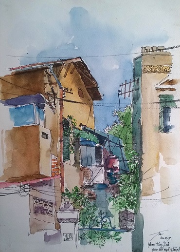 Giữ ký ức và tình yêu Hà Nội qua những bức ký họa đầy cảm xúc