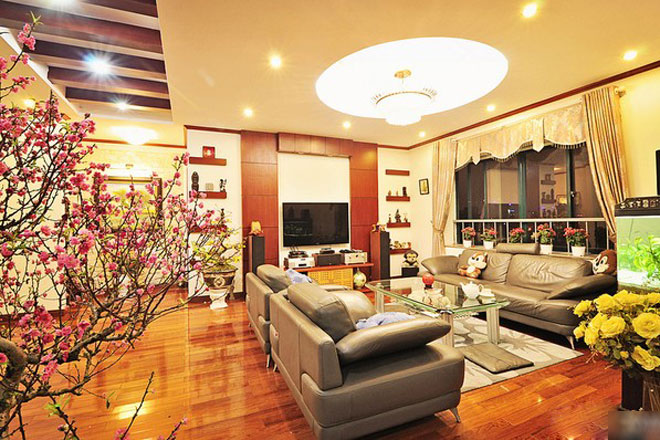 Ngày Tết Nguyên đán bố trí phong thủy phòng khách đúng chuẩn rước lộc xuyên năm