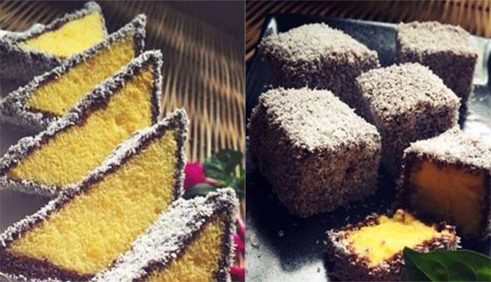 Bánh bông lan chocolate phủ dừa ngọt ngào cho ngày Tết