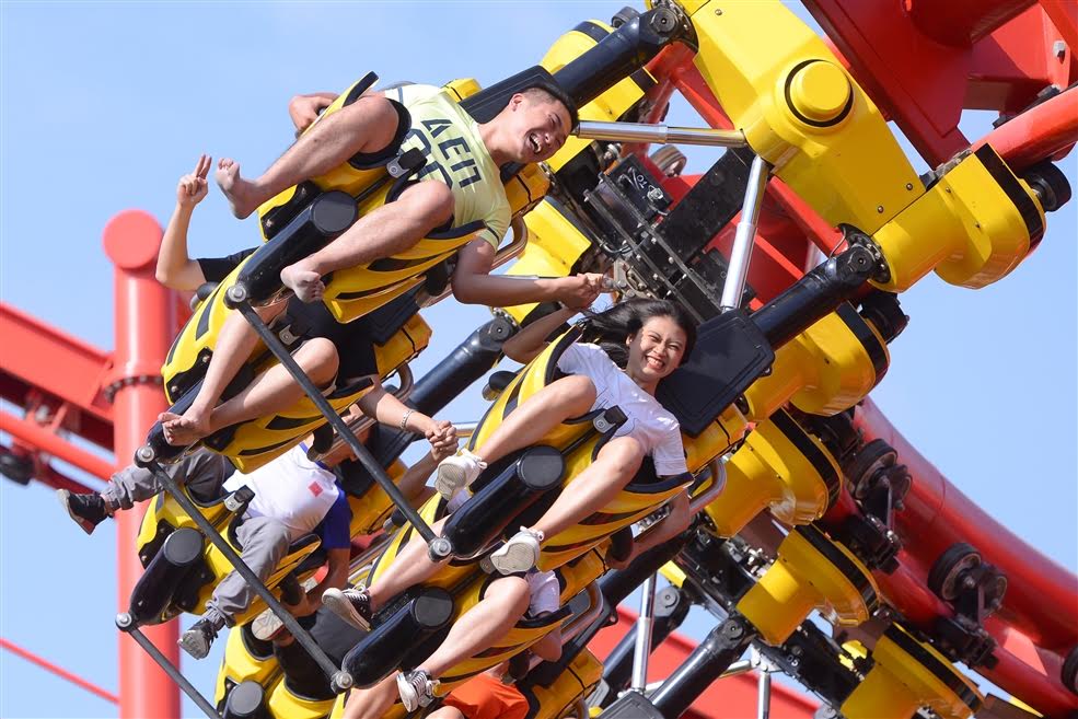Bay giữa trời và rơi cực đã tại Dragon Park