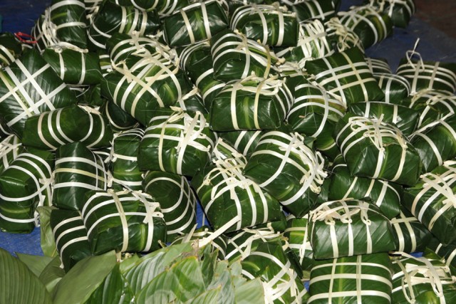 Dẻo thơm bánh chưng làng Bạc