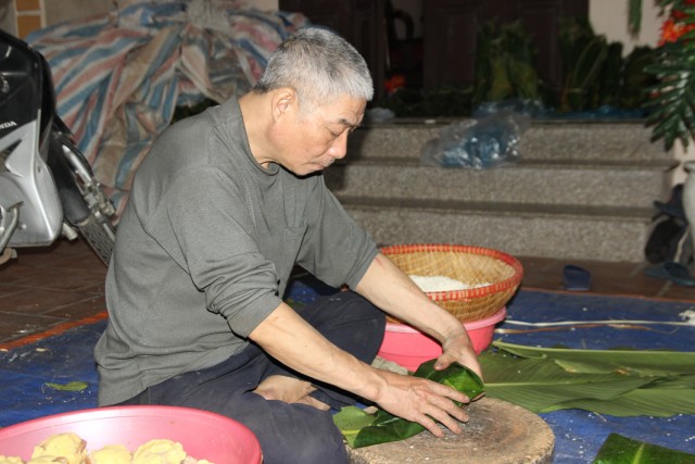Dẻo thơm bánh chưng làng Bạc