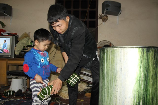 Dẻo thơm bánh chưng làng Bạc
