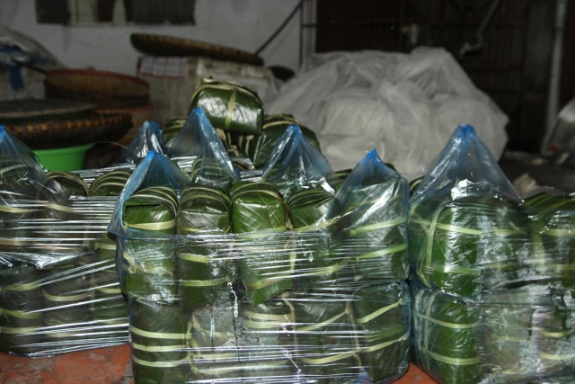 Dẻo thơm bánh chưng làng Bạc