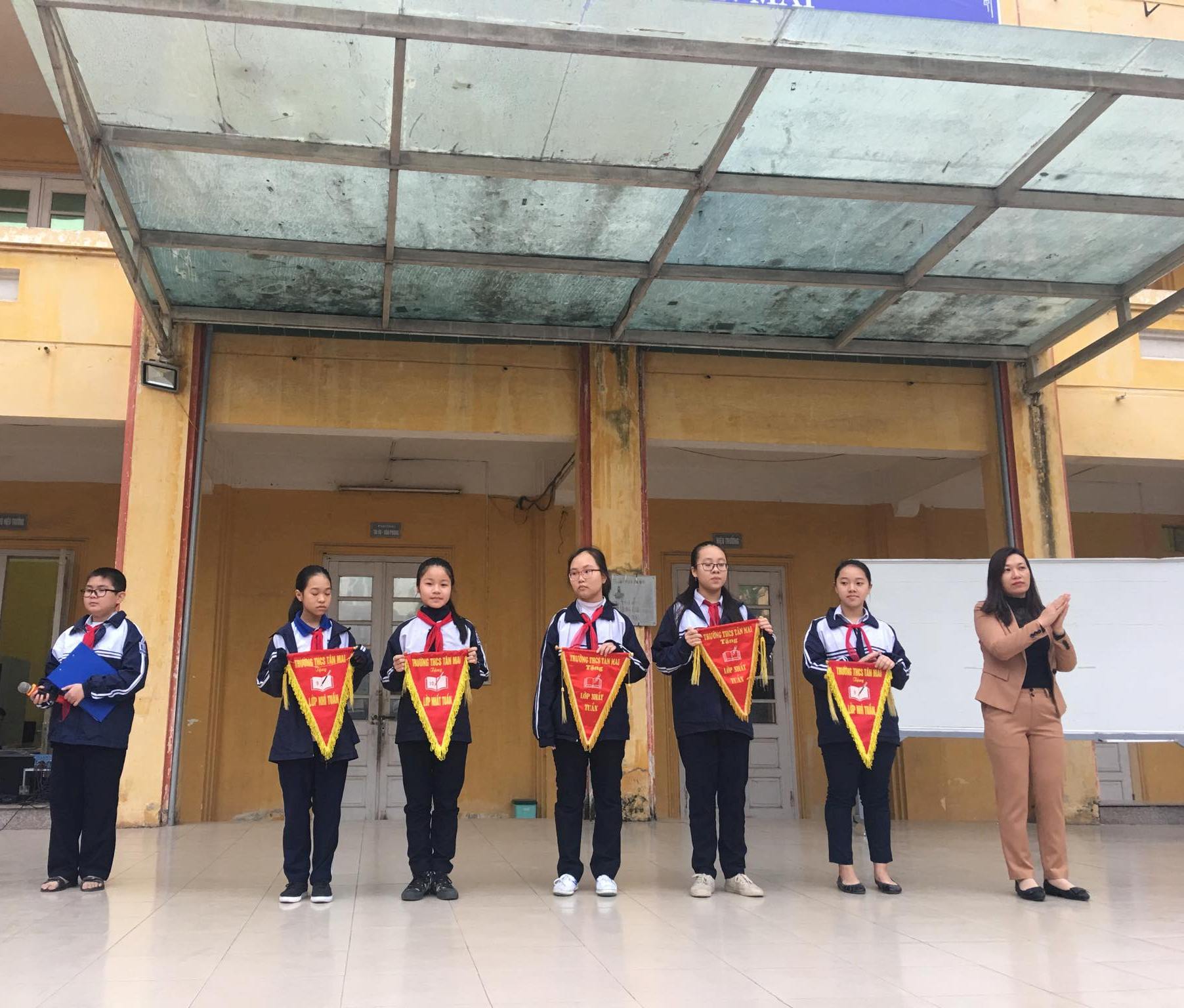 Trường THCS Tân Mai: Tuyên truyền phòng chống ma tuý, vì một môi trường an toàn, lành mạnh