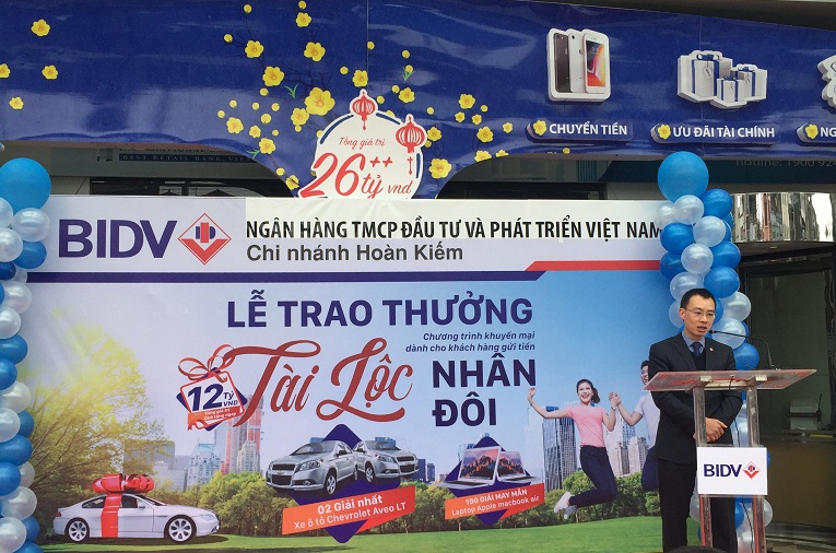 BIDV trao 500 triệu đồng tới khách hàng trúng thưởng chương trình “Tài Lộc Nhân đôi”